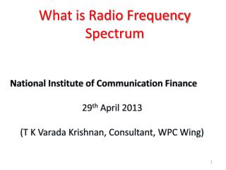 What is Radio Frequency Spectrum