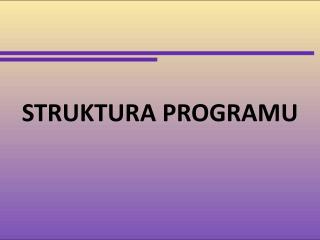 STRUKTURA PROGRAMU