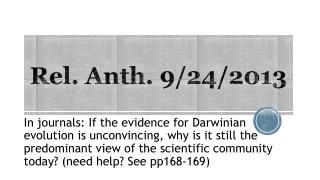 Rel. Anth . 9/24/2013