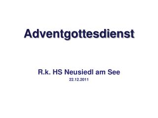 Adventgottesdienst