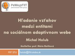 Hľadanie vzťahov medzi entitami na sociálnom adaptívnom webe