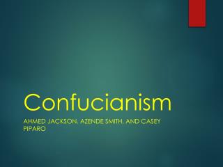 Confucianism