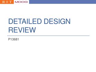 Detailed Design Review