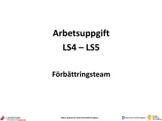 Arbetsuppgift LS4 – LS5 Förbättringsteam