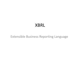 XBRL