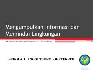 Mengumpulkan Informasi dan Memindai Lingkungan