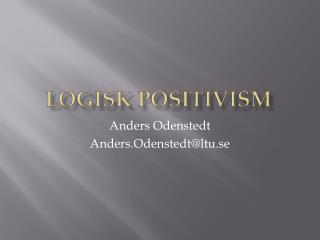 Logisk positivism