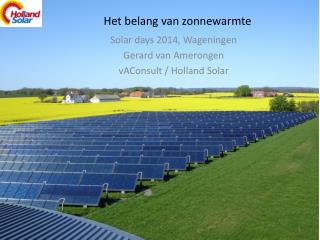 Het belang van zonnewarmte