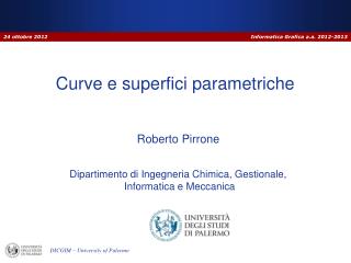 Curve e superfici parametriche