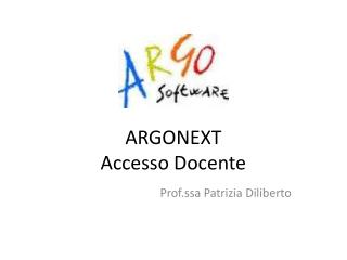 ARGONEXT Accesso Docente