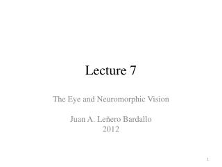 Lecture 7