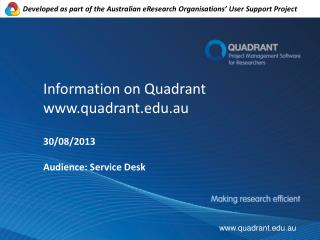 Information on Quadrant quadrant.au