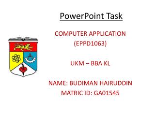 PowerPoint Task