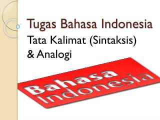 Tugas Bahasa Indonesia