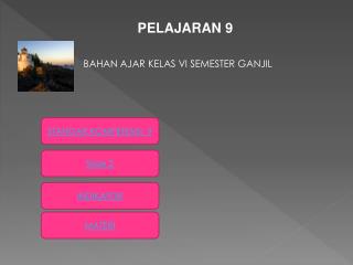 BAHAN AJAR KELAS VI SEMESTER GANJIL