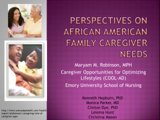Perspectives on African American Family Caregiver Needs