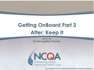The Recognition Process