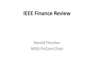 IEEE Finance Review