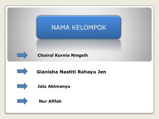 NAMA KELOMPOK