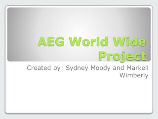 AEG World Wide Project