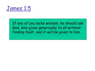 James 1:5