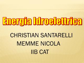 Energia Idroelettrica