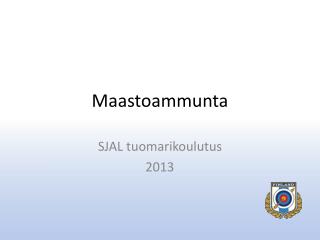 Maastoammunta