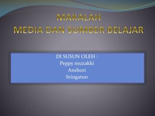 MAKALAH MEDIA DAN SUMBER BELAJAR