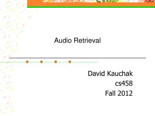Audio Retrieval