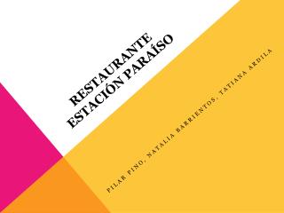 Restaurante estación paraíso