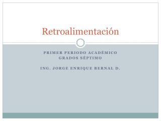 Retroalimentación