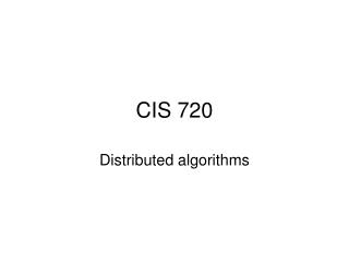 CIS 720