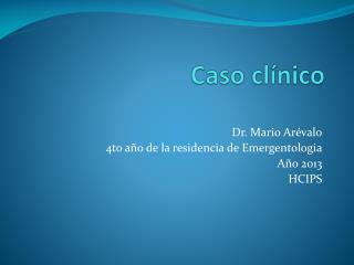 Caso clínico