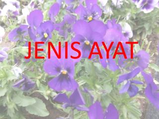 JENIS AYAT