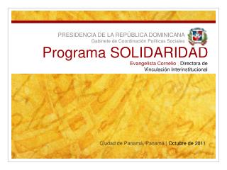 Programa SOLIDARIDAD