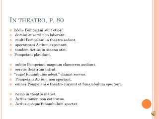 In theatro , p. 80