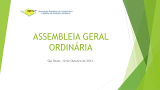ASSEMBLEIA GERAL ORDINÁRIA