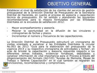 OBJETIVO GENERAL