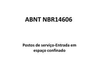 ABNT NBR14606