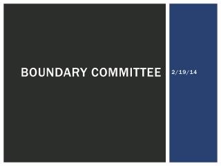 Boundary committee