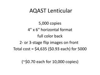 AQAST Lenticular