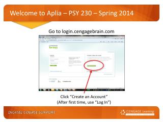 Welcome to Aplia – PSY 230 – Spring 2014