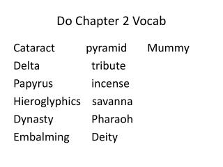 Do Chapter 2 Vocab