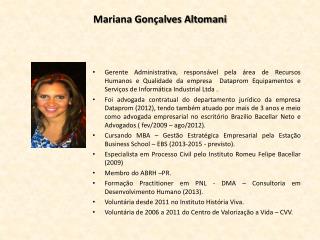 Mariana Gonçalves Altomani