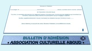 Bulletin d’adhésion «  Association culturelle aboud  »