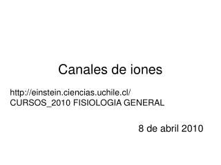 Canales de iones