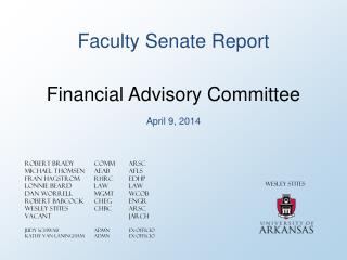 Faculty Senate Report