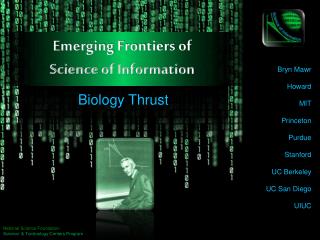 Emerging Frontiers of Science of Information