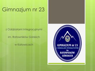 Gimnazjum nr 23