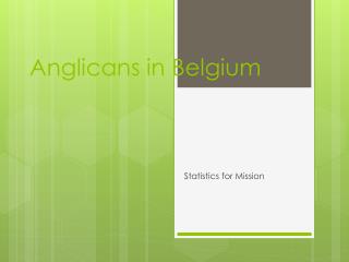 Anglicans in Belgium